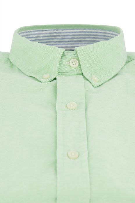 casual overhemd Polo Ralph Lauren Slim Fit groen effen katoen slim fit