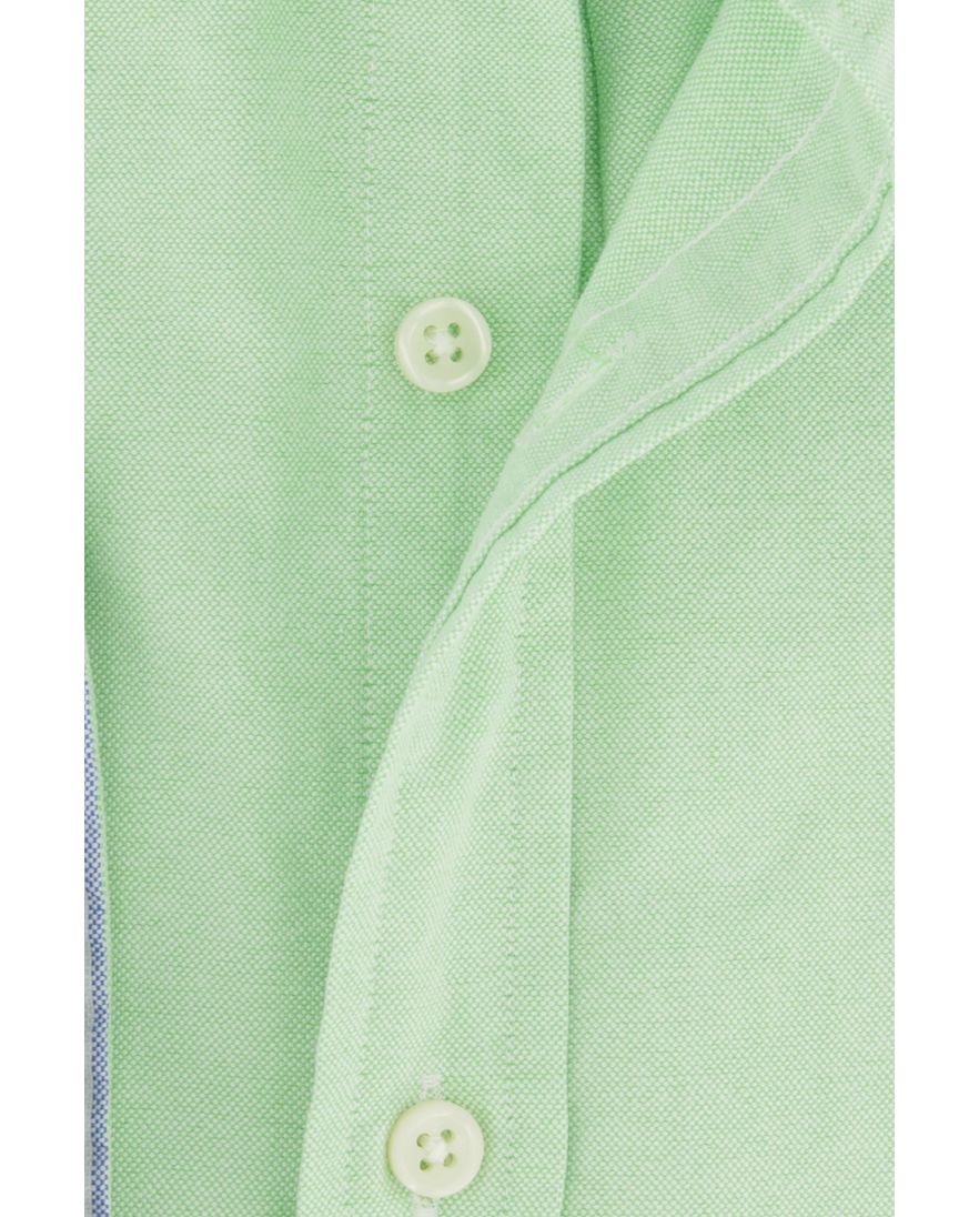Polo Ralph Lauren casual overhemd slim fit groen effen katoen button-down boord