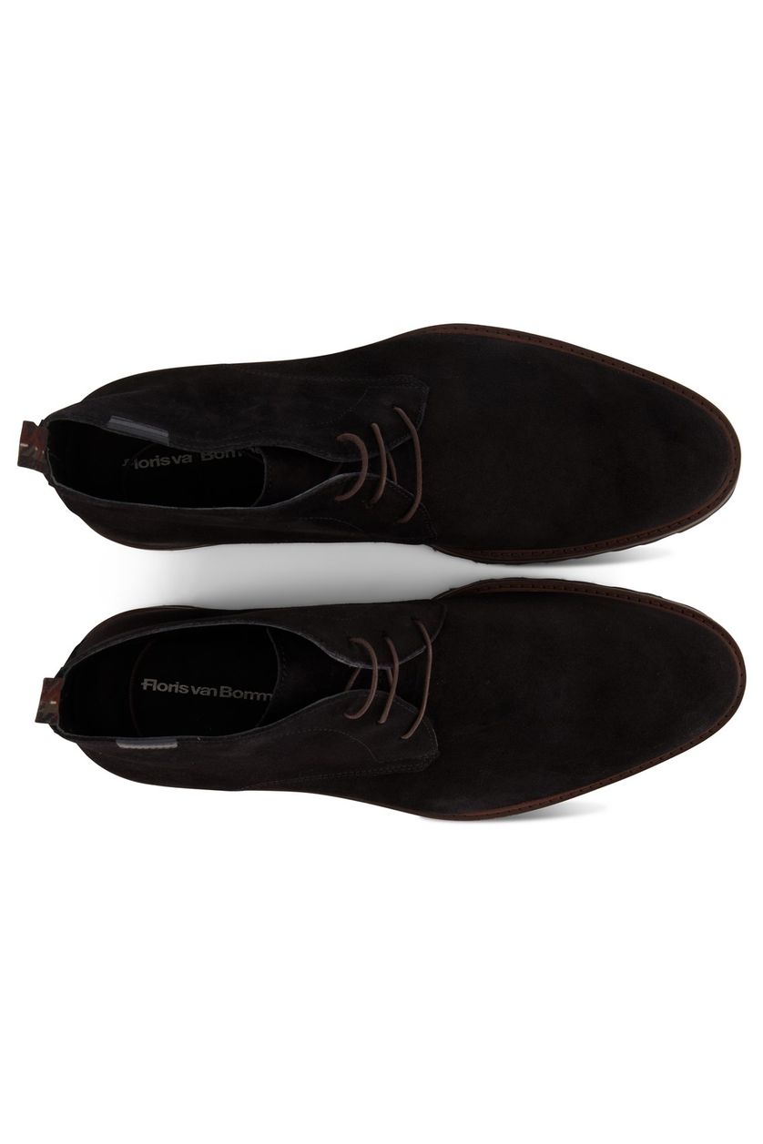 Floris van Bommel schoen effen leer zwart