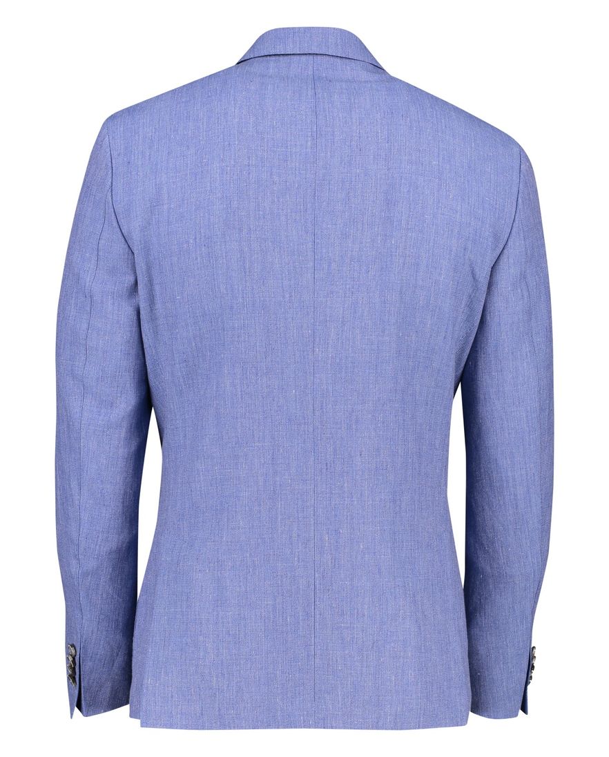 Dressler colbert blauw gemêleerd linnen normale fit