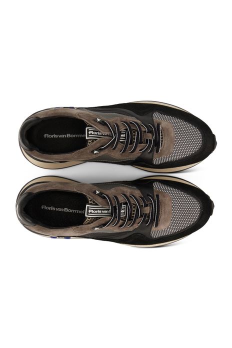 schoen Floris van Bommel effen leer grijs