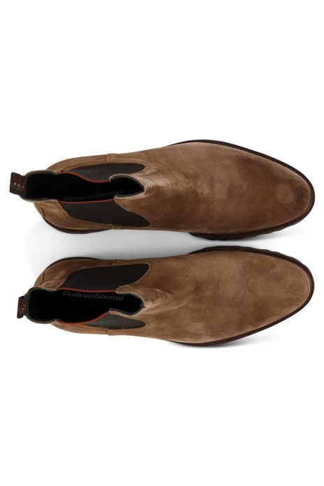 schoen Floris van Bommel effen leer bruin