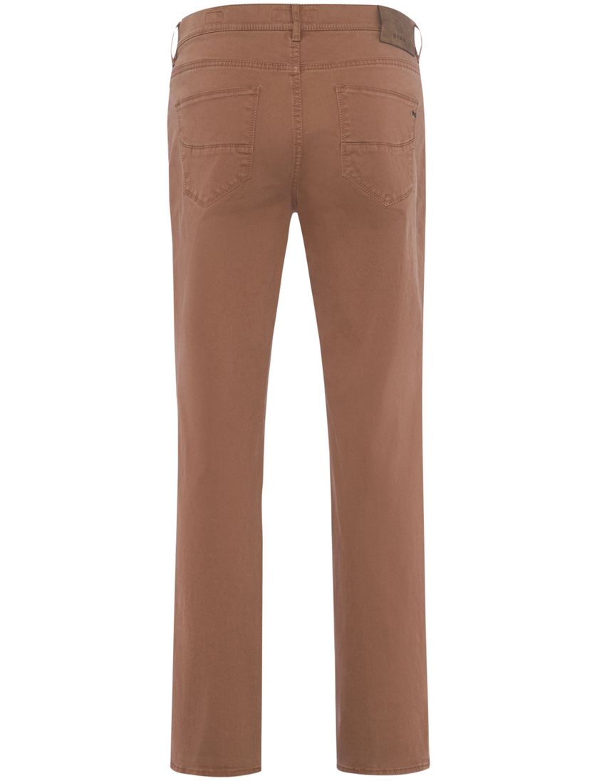 Brax jeans bruin effen katoen normale fit