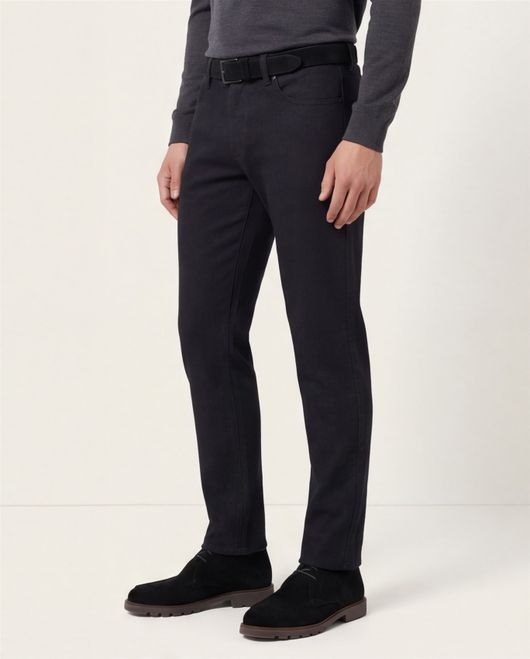 jeans Brax donkerblauw effen katoen