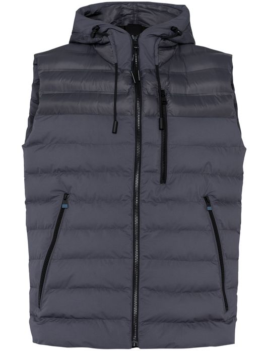 bodywarmer Brax grijs normale fit effen rits