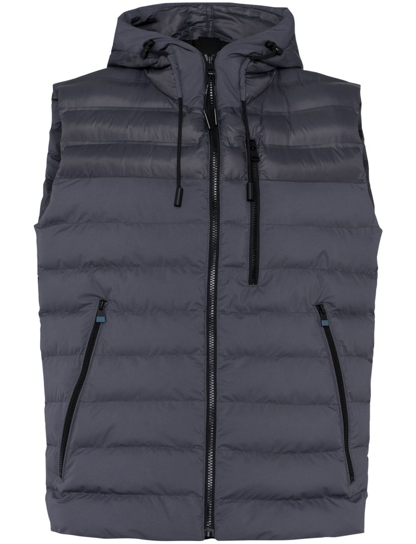 Brax bodywarmer grijs normale fit effen rits