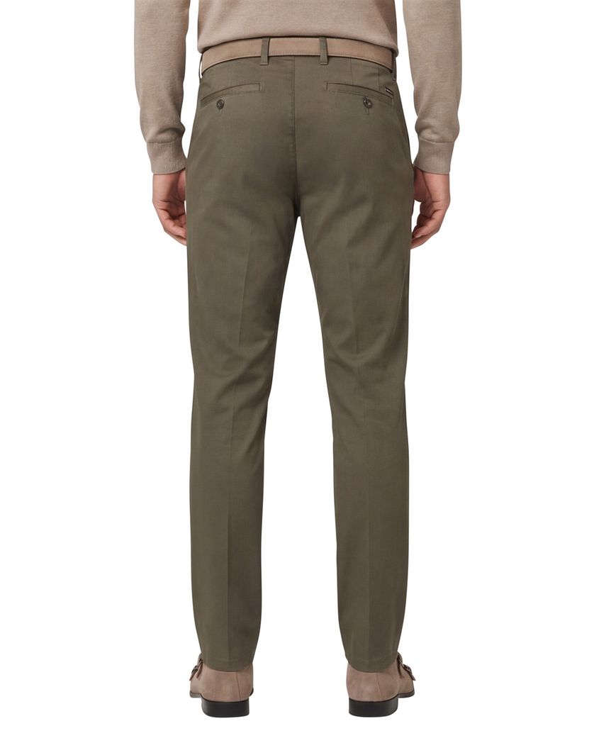 Eurex katoenen broek groen effen katoen