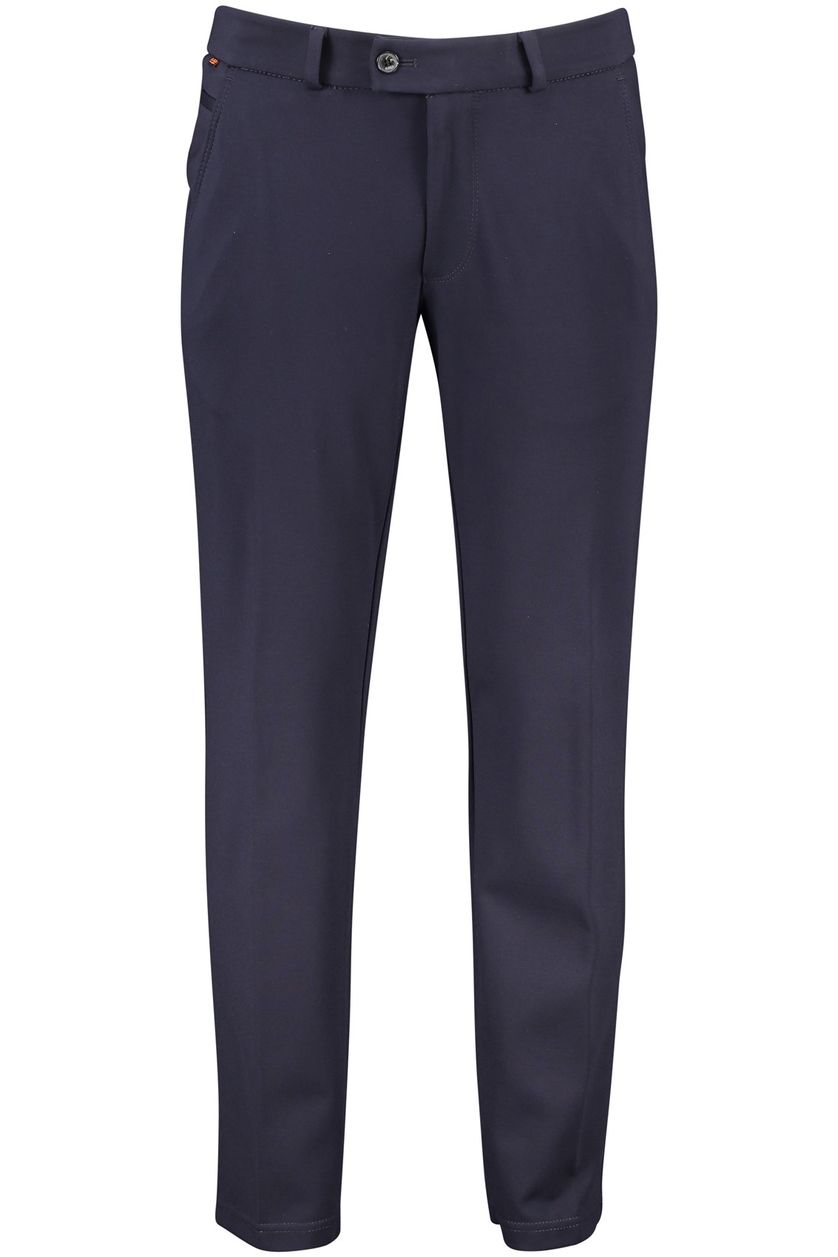 Eurex chino broek donkerblauw effen viscose