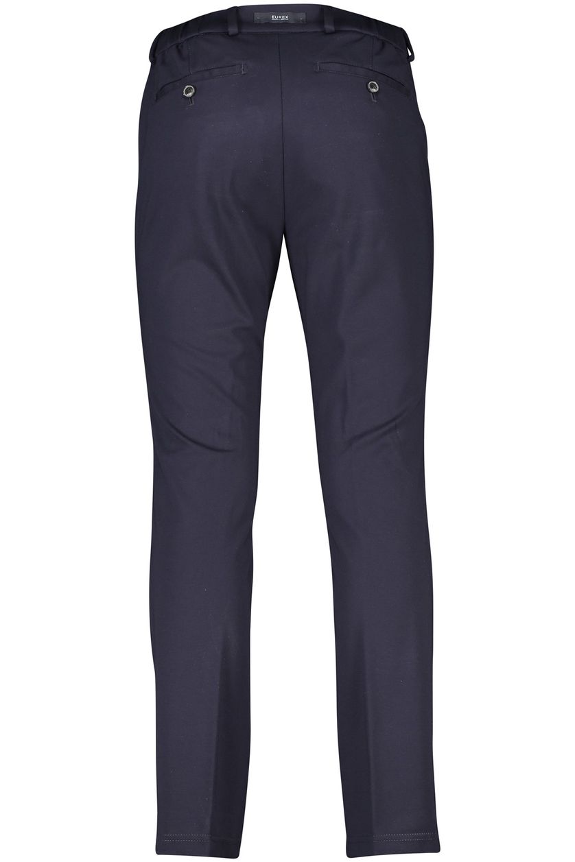 Eurex chino broek donkerblauw effen viscose