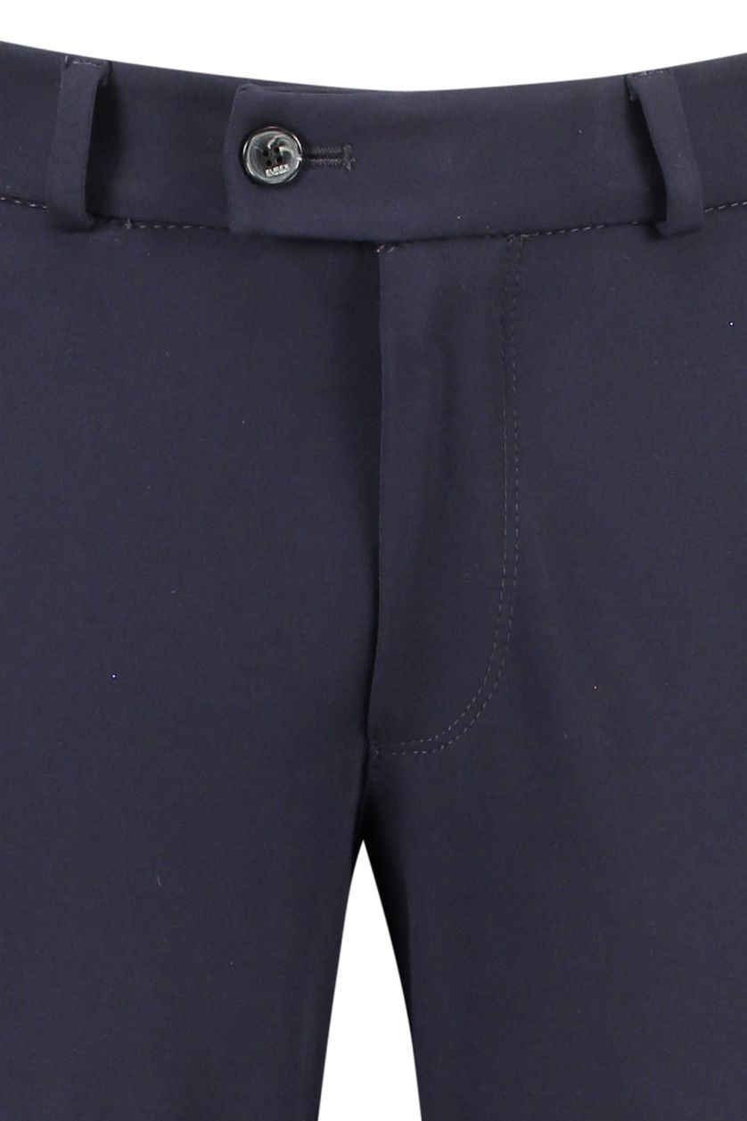 Eurex chino broek donkerblauw effen viscose