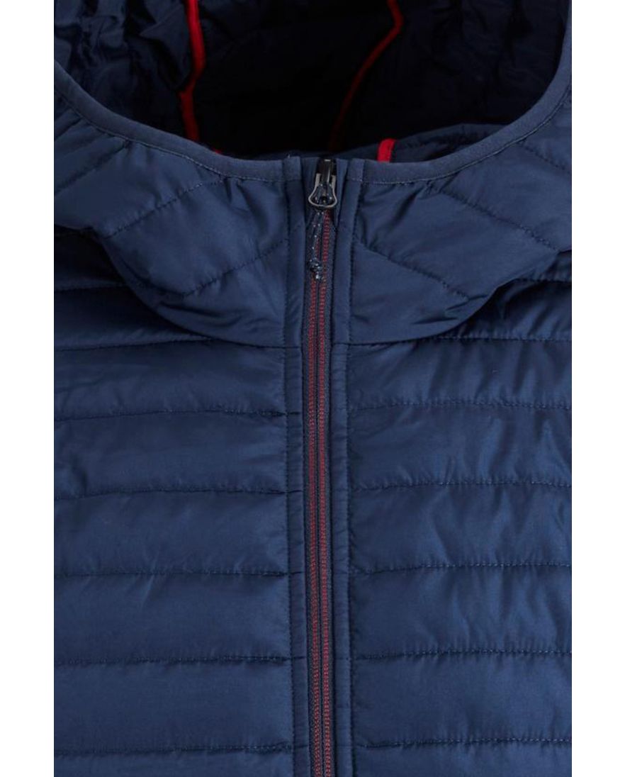 Jack & Jones Plus Size tussenjas blauw effen rits normale fit