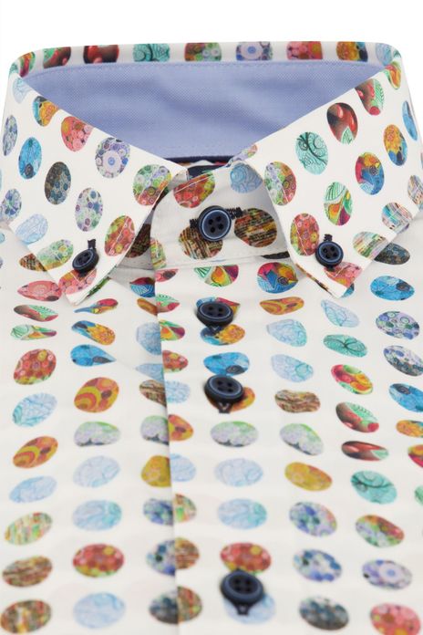 Portofino casual overhemd korte mouw wit