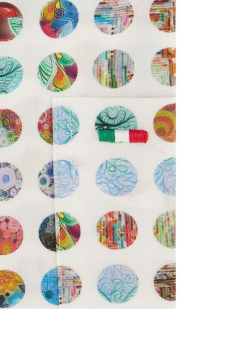 Portofino casual overhemd korte mouw wit