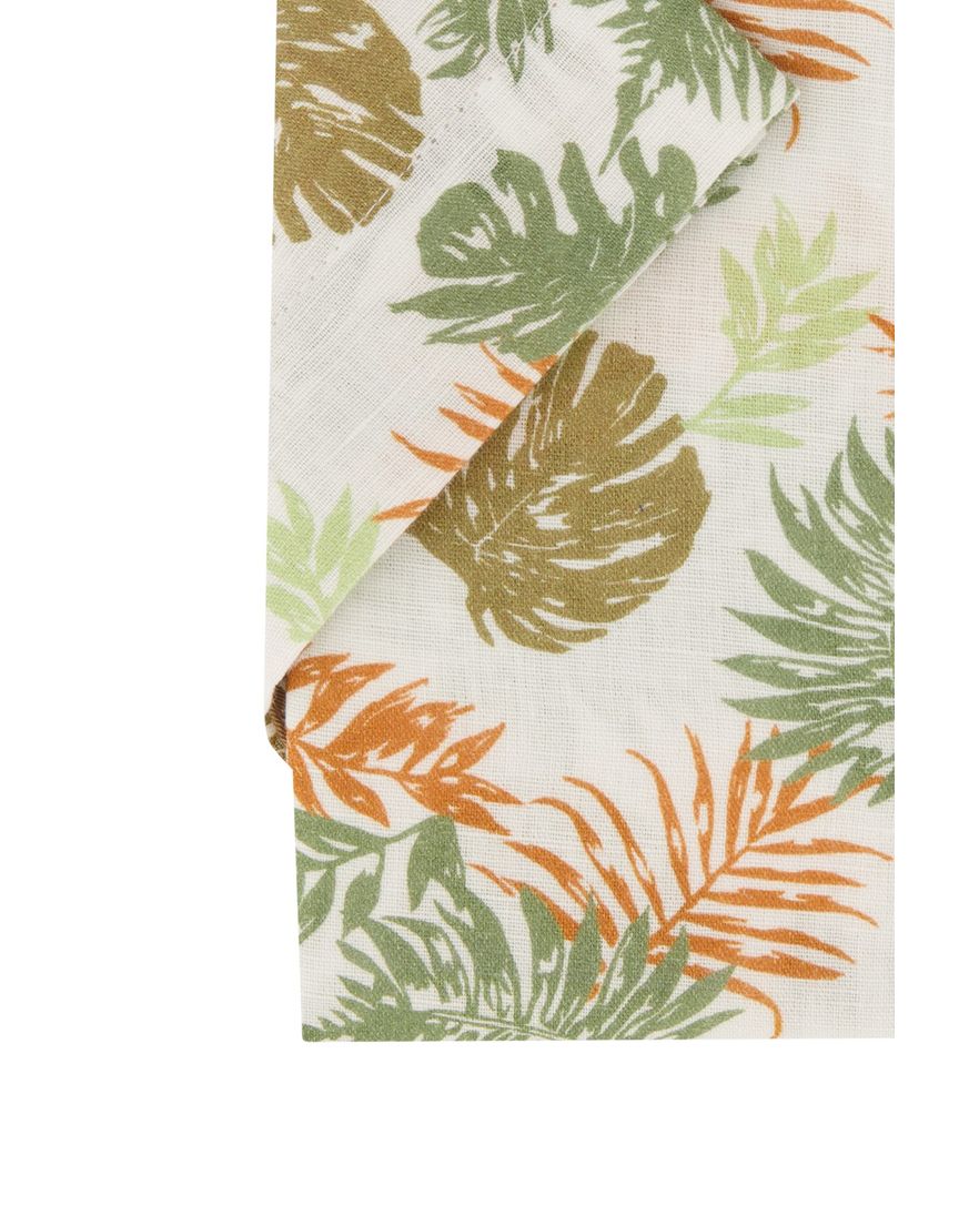 Portofino overhemd korte mouw geprint katoen