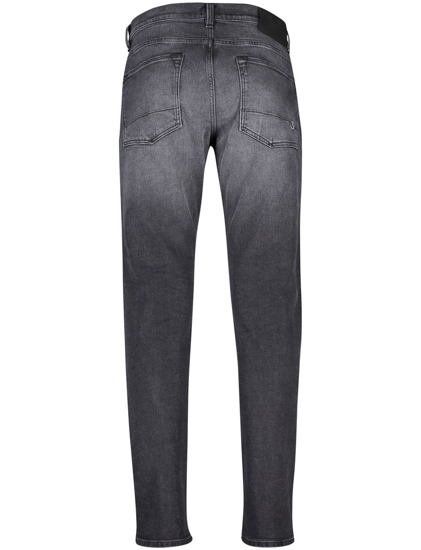 Butcher of Blue jeans zwart effen katoen