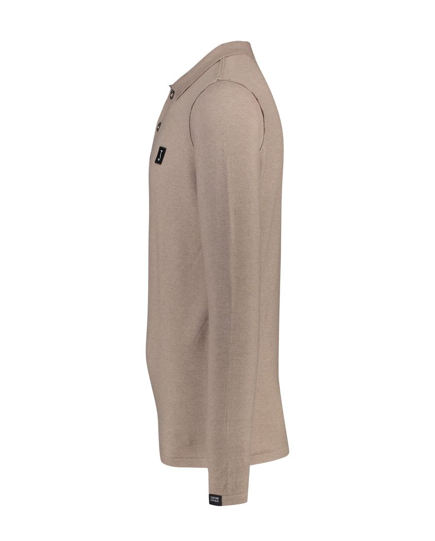 Butcher of Blue polo lange mouw beige
