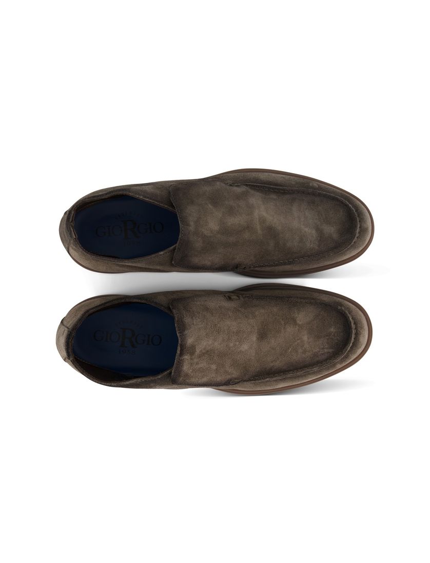 Giorgio comfortabele schoen effen leer groen