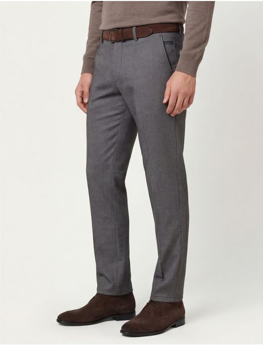 katoenen broek Eurex grijs geruit katoen Eurex