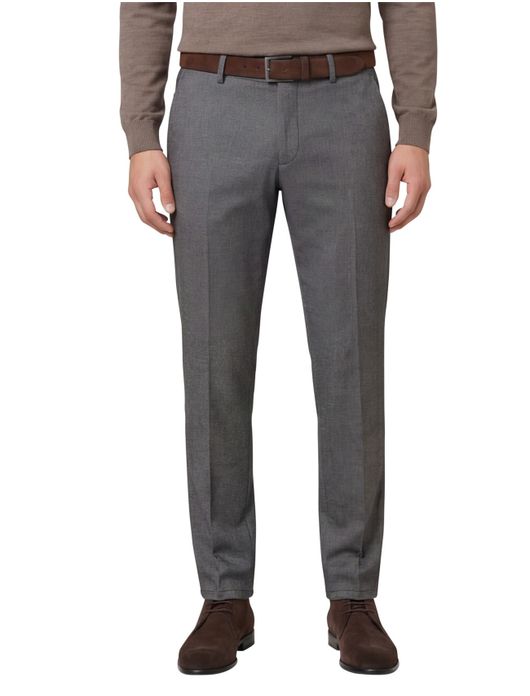 katoenen broek Eurex grijs geruit katoen Eurex