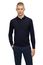 Hugo Boss polo normale fit donkerblauw effen