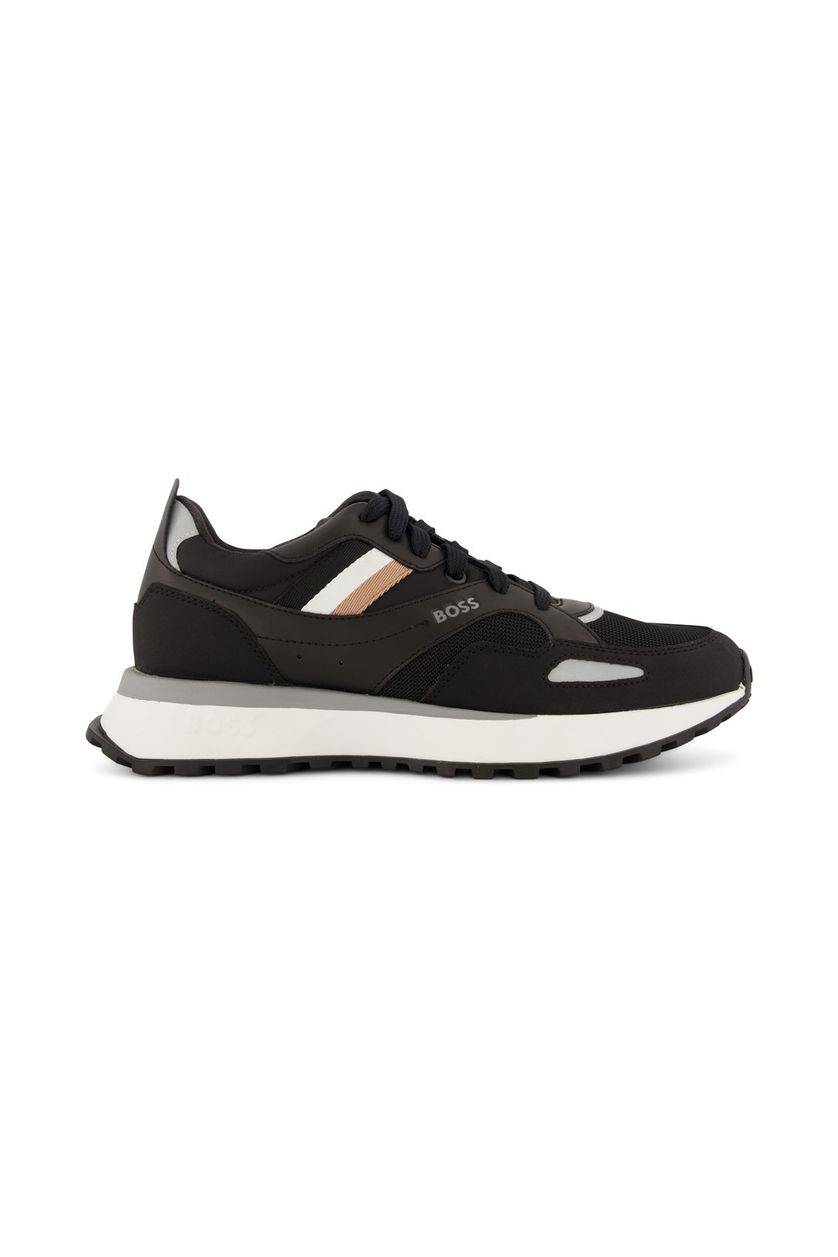 Hugo Boss sneakers effen synthetisch zwart