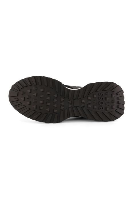 sneakers Hugo Boss effen synthetisch zwart