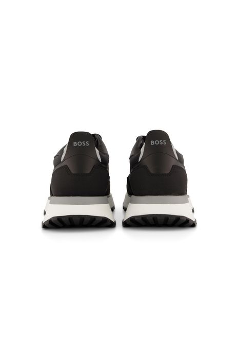 sneakers Hugo Boss effen synthetisch zwart