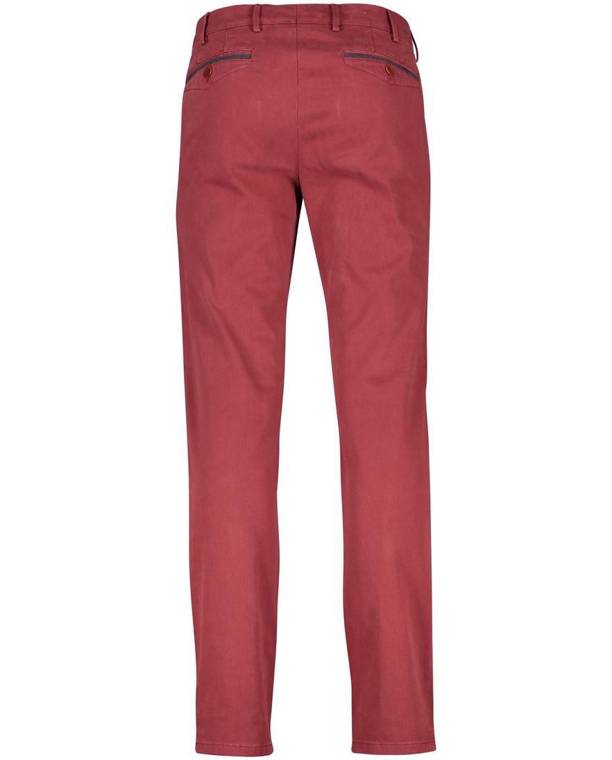 Meyer Chino katoenen broek model Chicago rood effen katoen
