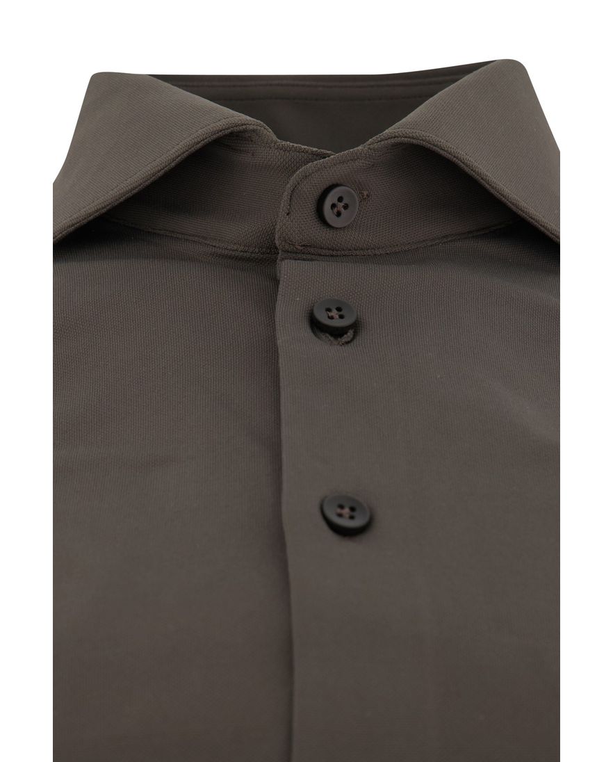 John Miller business overhemd slim fit groen effen