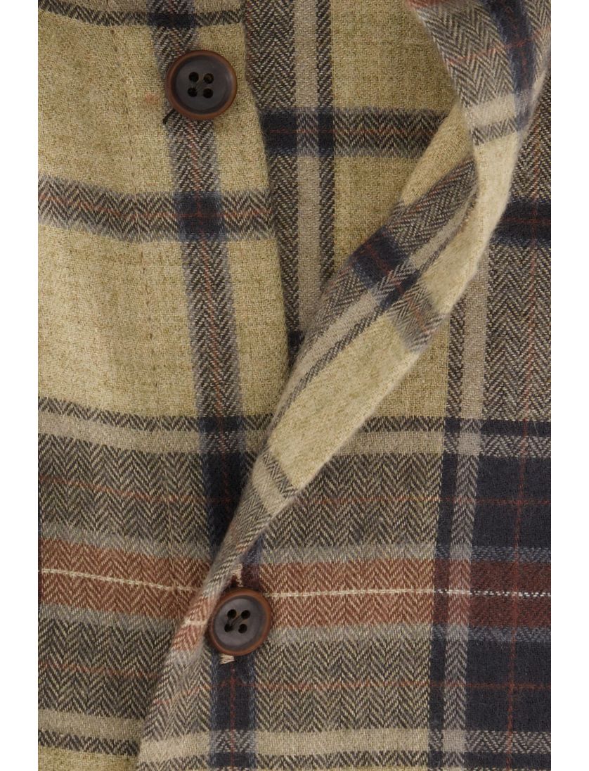 Wit overhemd John Miller zakelijk Slim Fit geprint katoen