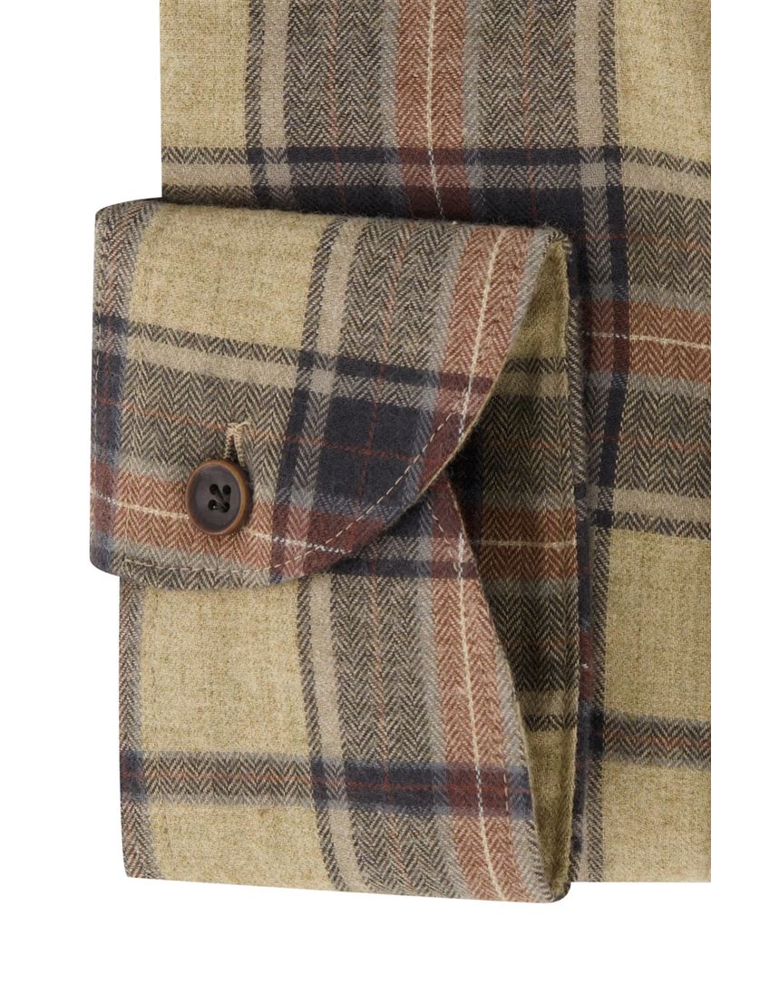 Wit overhemd John Miller zakelijk Slim Fit geprint katoen