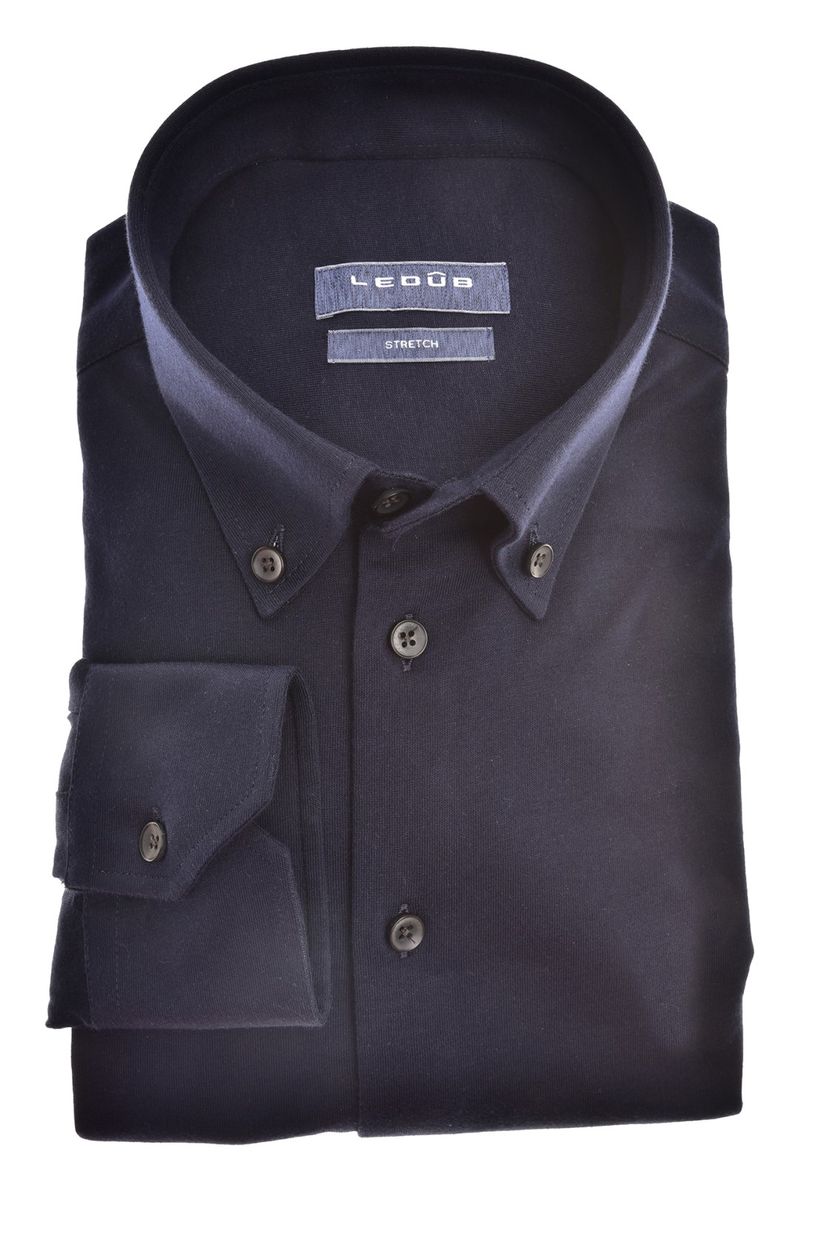 Ledub business overhemd donkerblauw normale fit
