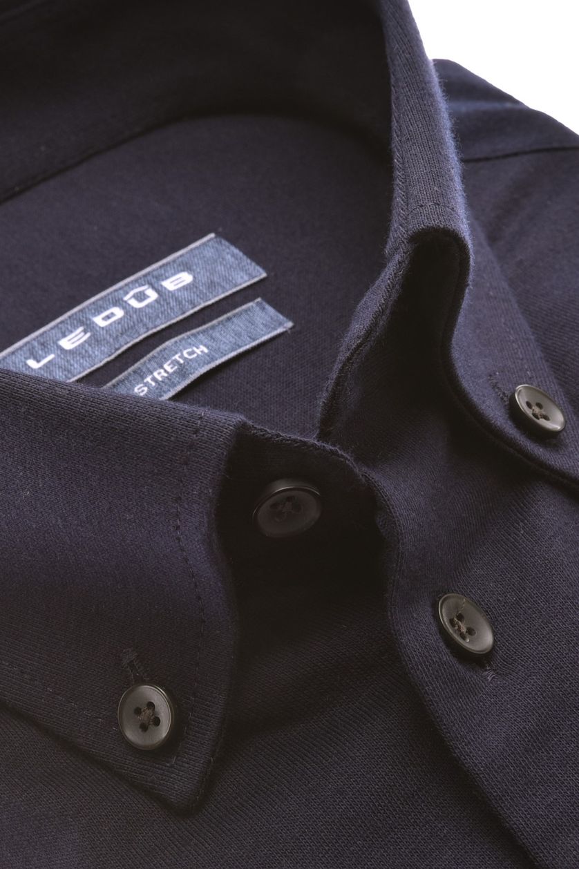 Ledub business overhemd donkerblauw normale fit