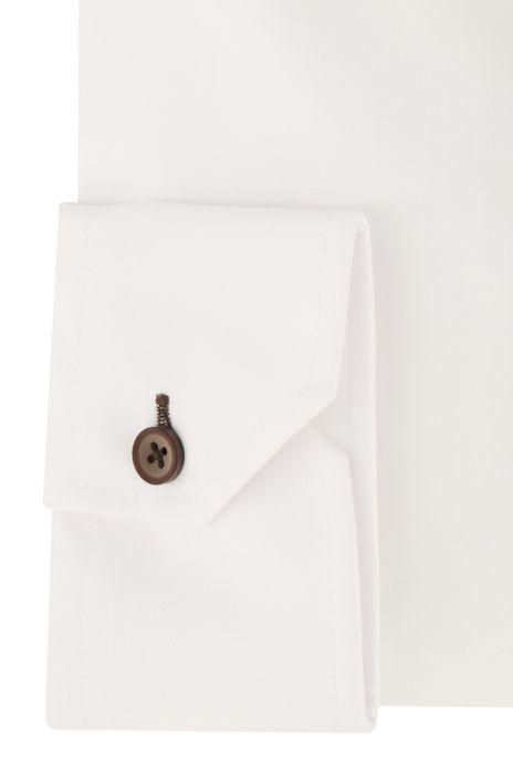 Ledub overhemd mouwlengte 7 normale fit wit