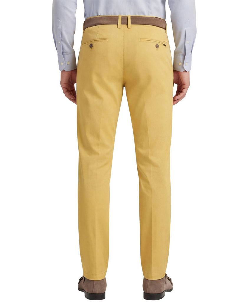 Geel effen M.E.N.S. katoenen broek