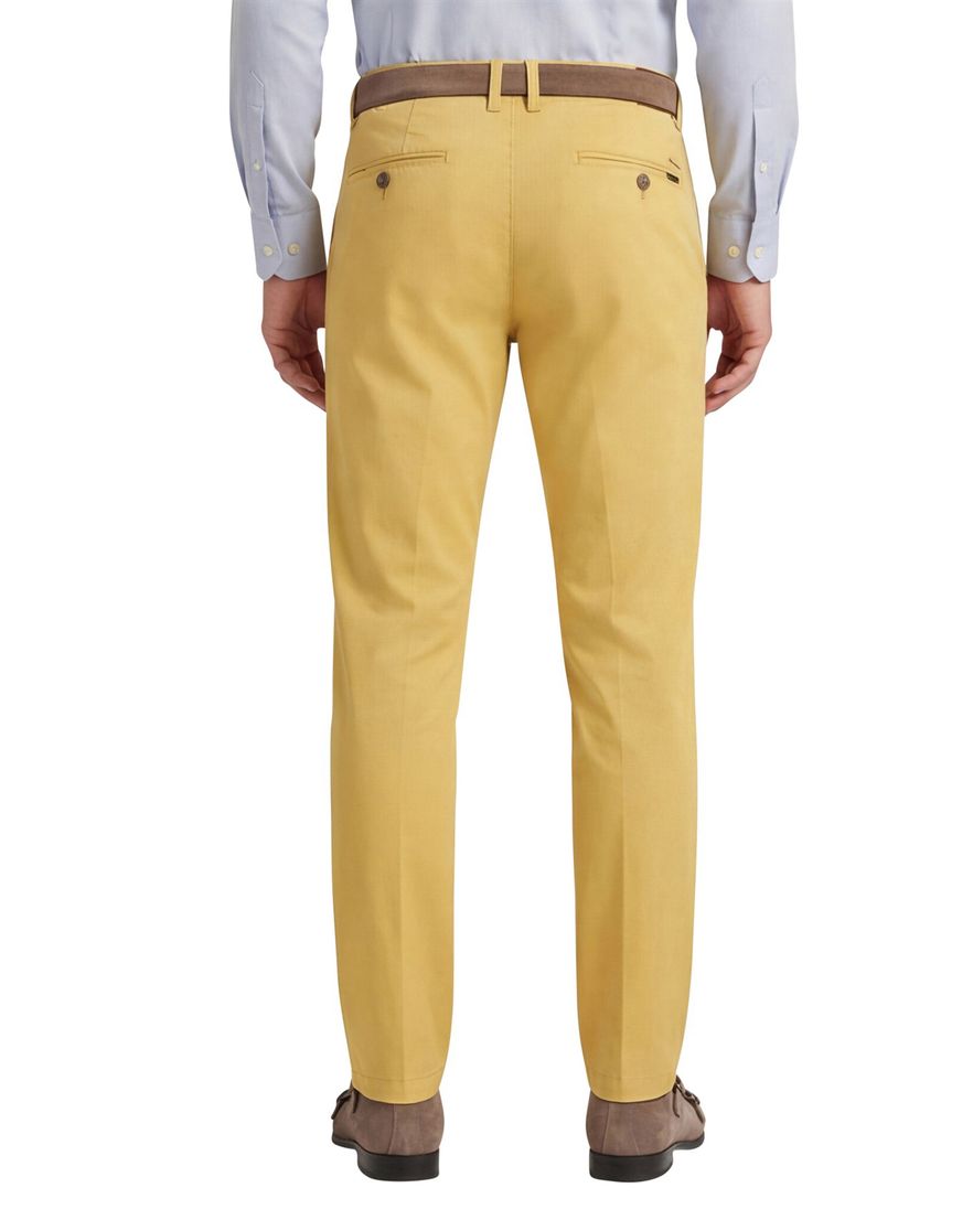 M.E.N.S. katoenen broek geel uni