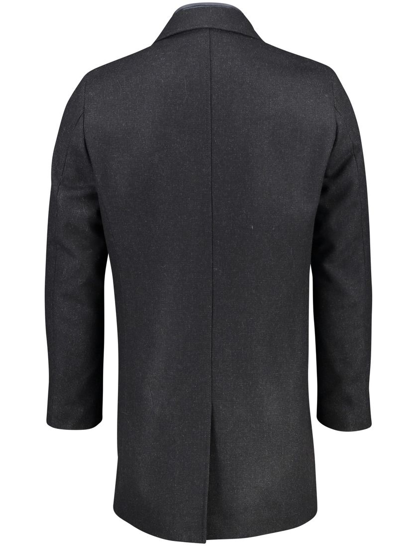 Portofino winterjas grijs uni halflang normale fit