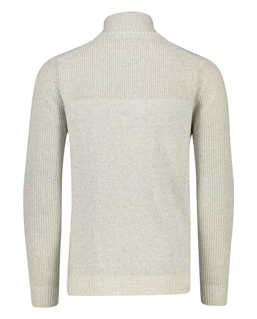 Pierre Cardin vest beige rits gemêleerd katoen