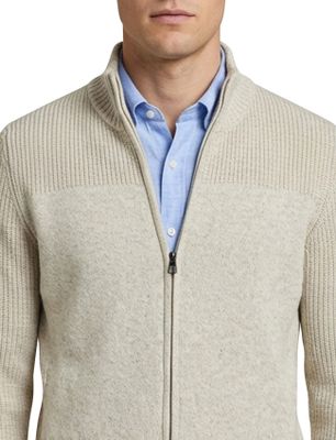 Pierre Cardin katoenen Pierre Cardin vest beige gemêleerd