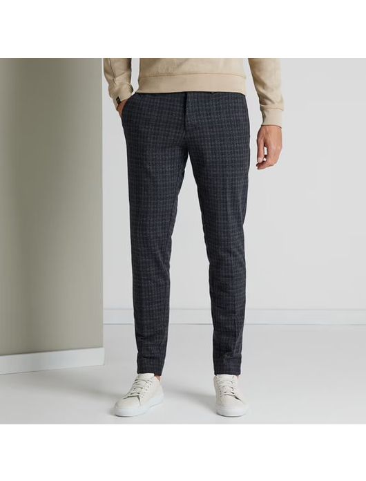 katoenen broek Vanguard grijs geruit katoen