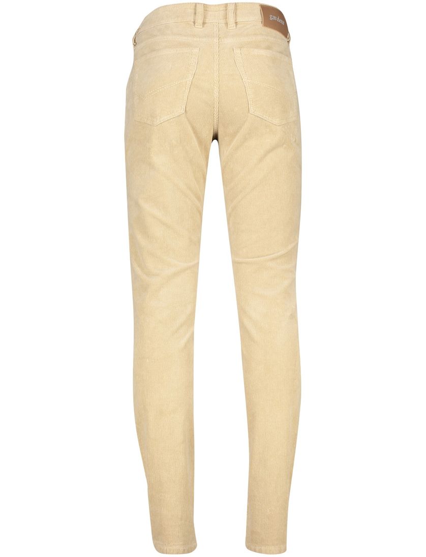 Gardeur jeans beige effen corduroy