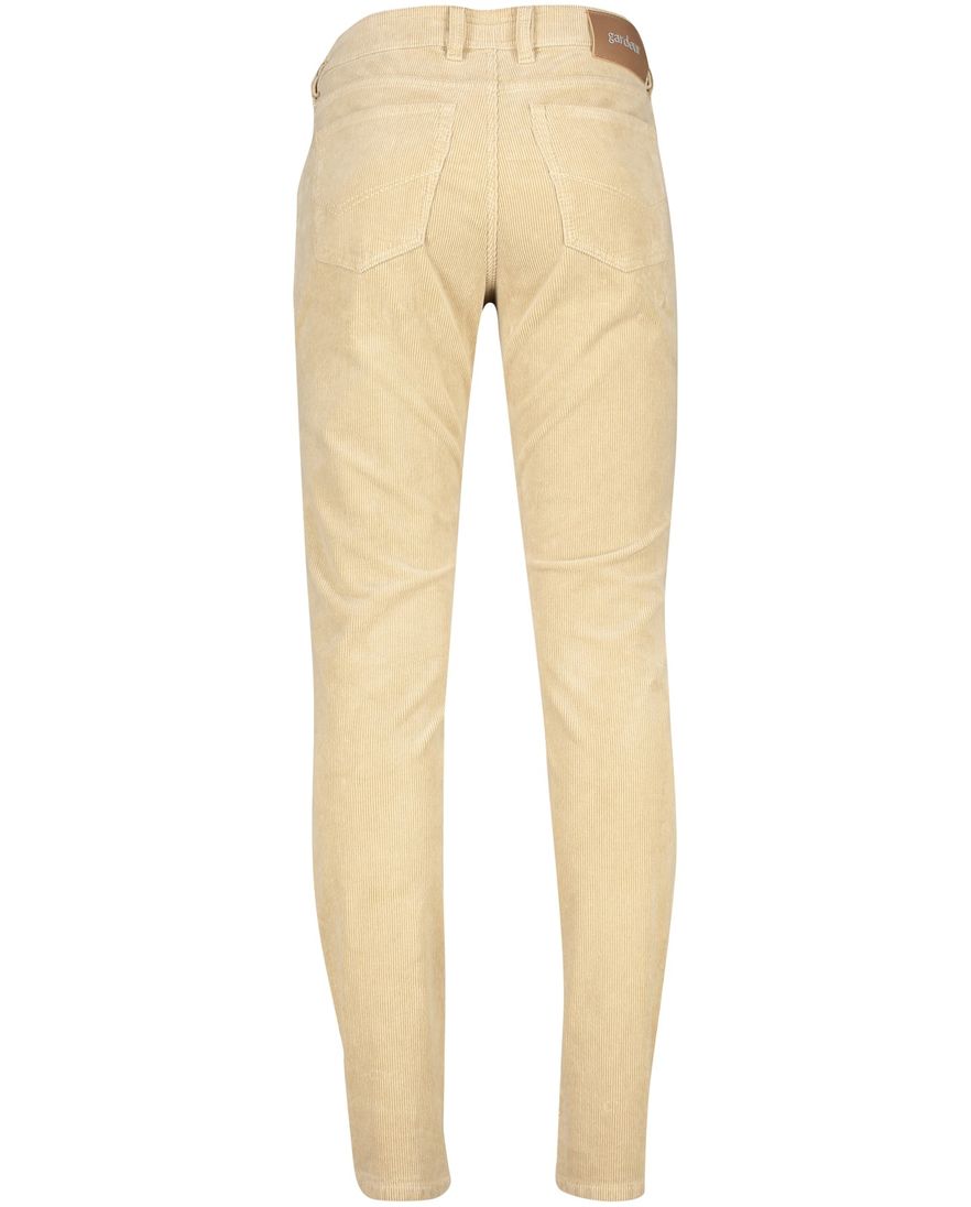 Gardeur jeans beige effen corduroy