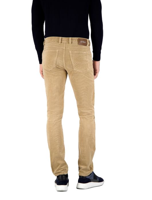 jeans Gardeur beige effen corduroy