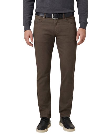 Gardeur Gardeur jeans model Sandro bruin effen katoen