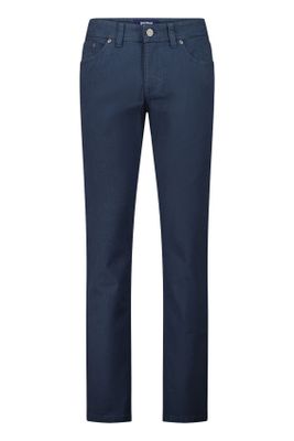 Gardeur Gardeur broek donkerblauw effen katoen