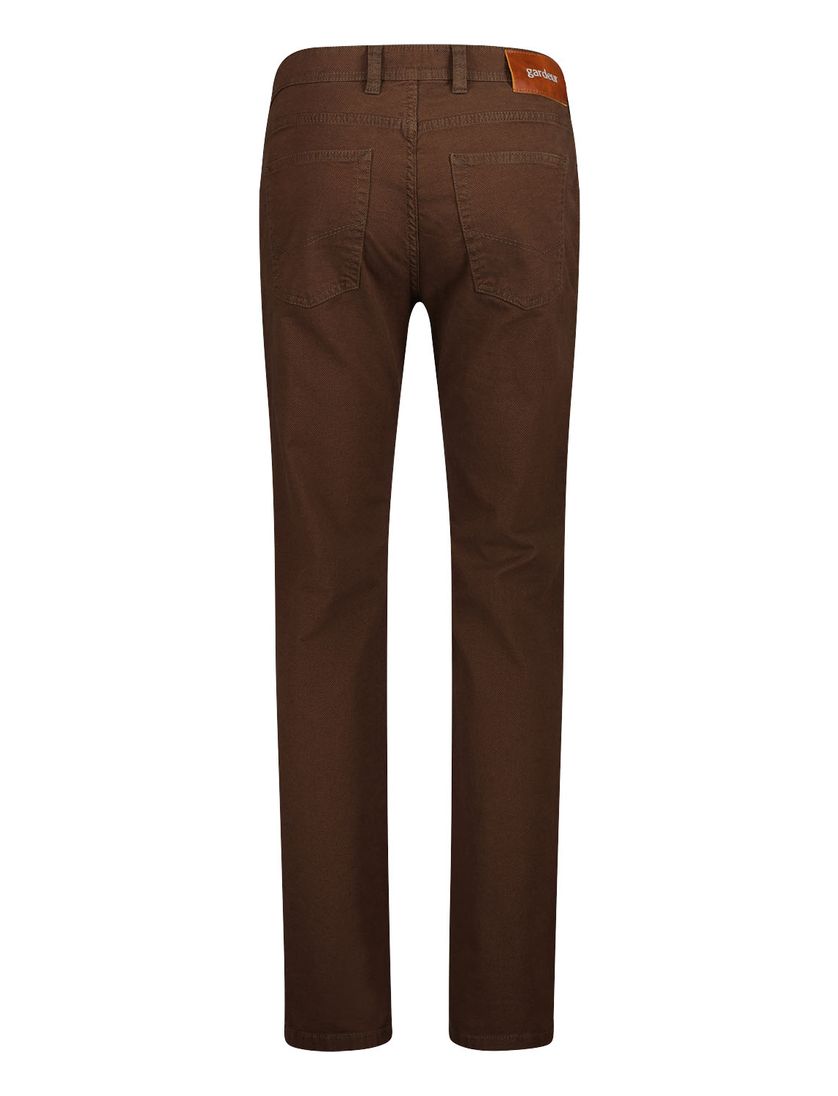 Gardeur jeans bruin effen katoen Sandro