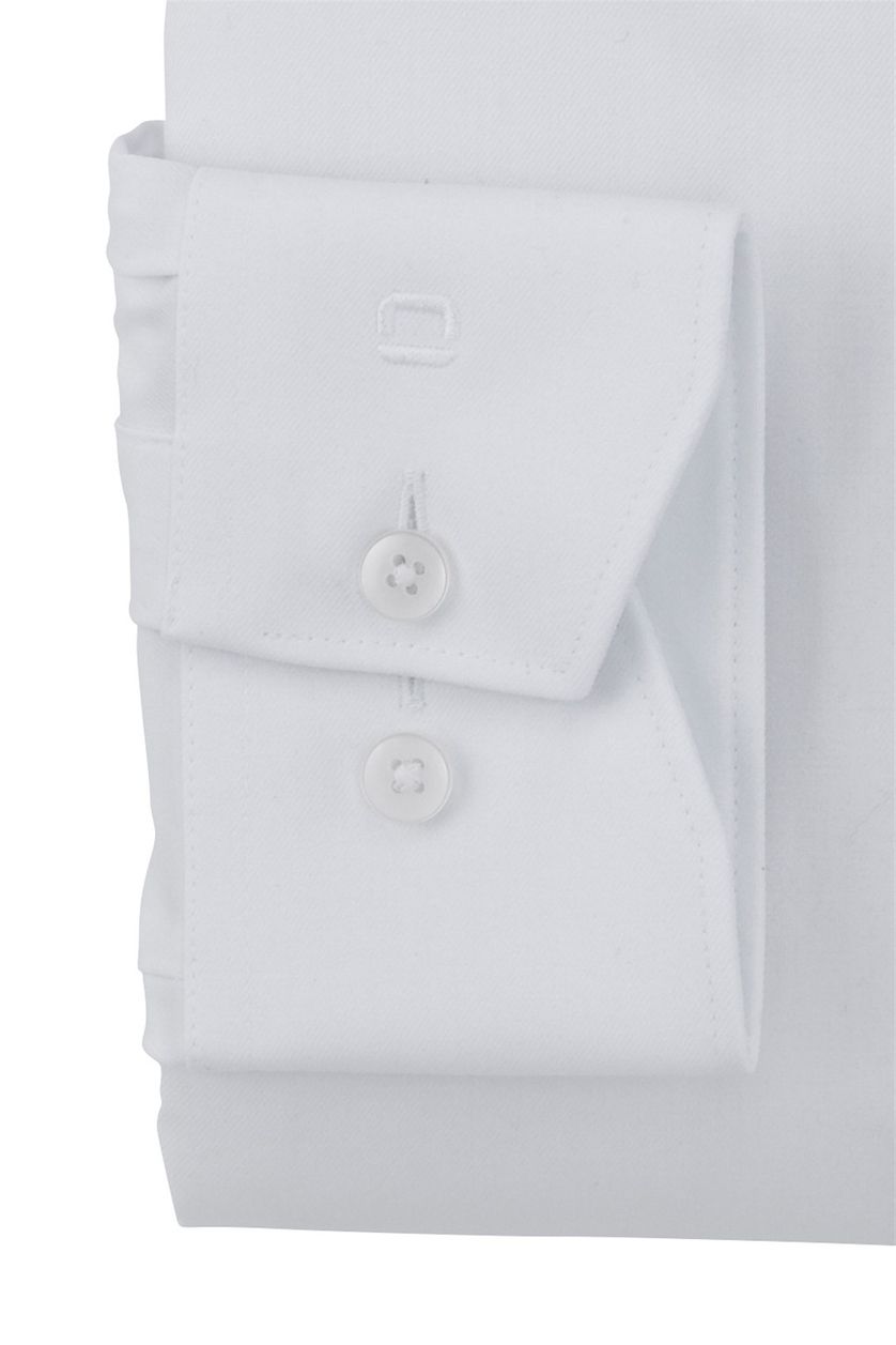 Olymp business overhemd wit effen katoen