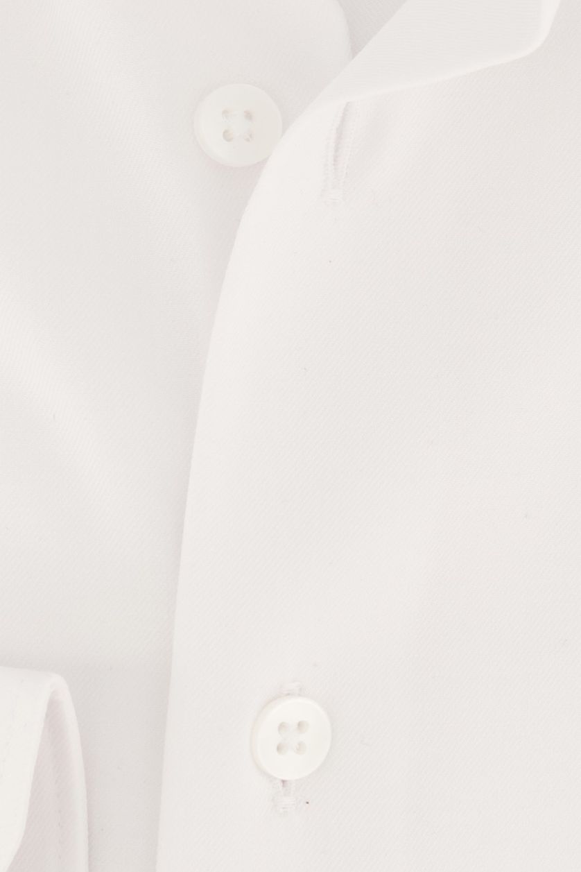 Olymp business overhemd wit effen katoen