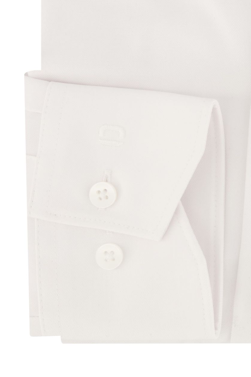 Olymp business overhemd wit effen katoen