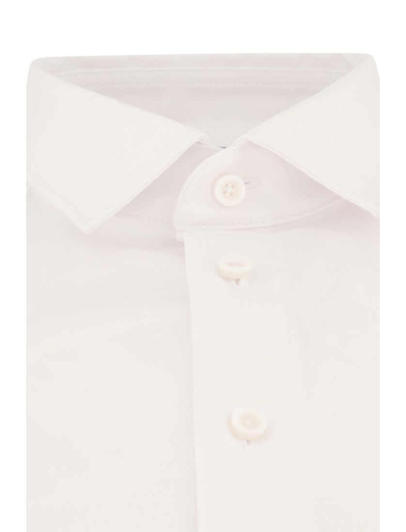 Olymp overhemd mouwlengte 7 wit effen katoen normale fit